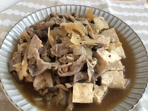 【ホットクック】醤油だけ⭐︎肉豆腐